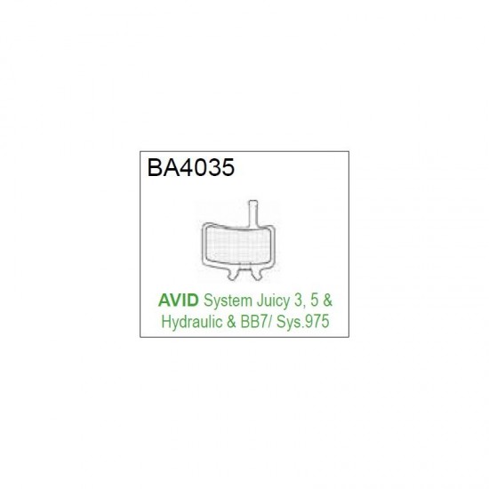 Накладки Brake Authority BA4035B